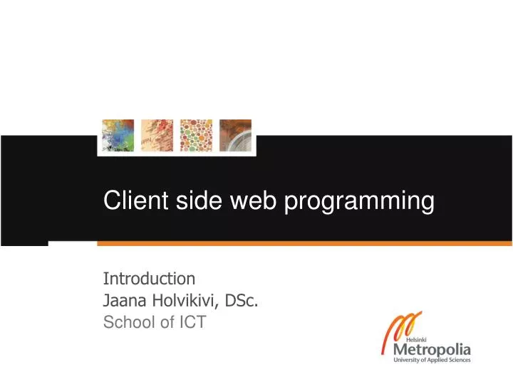 client side web programming