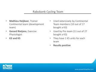 Rabobank Cycling Team