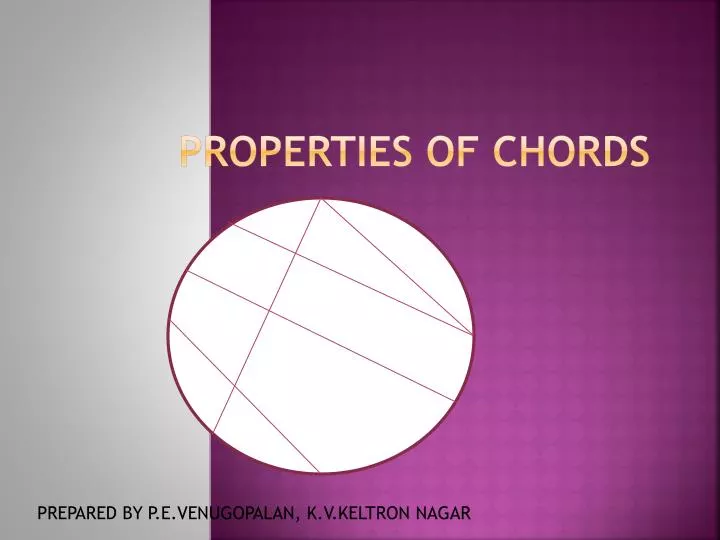 properties of chords