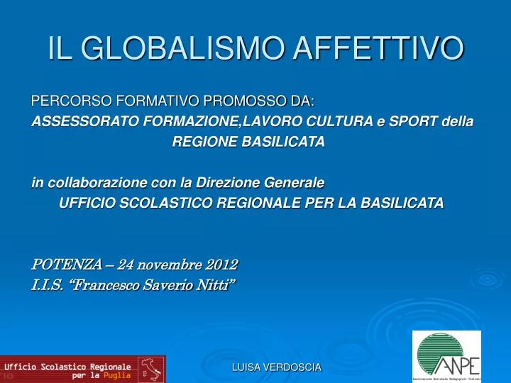 il globalismo affettivo