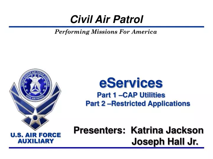 Civil air patrol eservices deals sign in