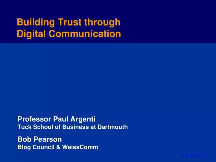 building trust through digital communication