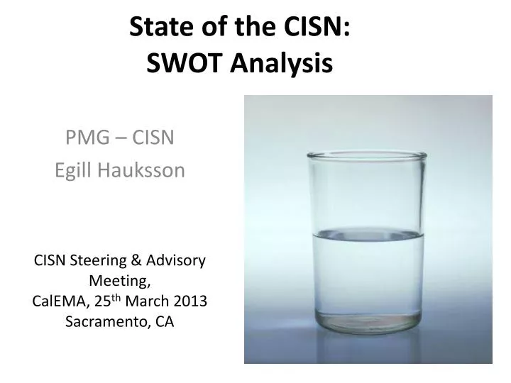 state of the cisn swot analysis