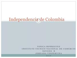 Independencia de Colombia