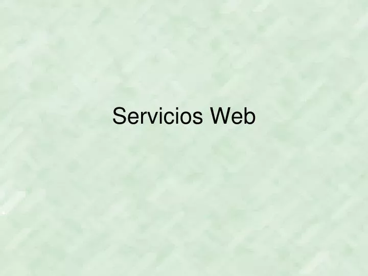 servicios web