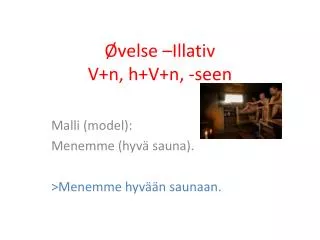 velse illativ v n h v n seen