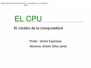 el cpu
