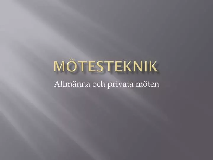 m testeknik