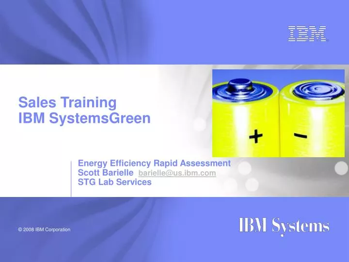 sales training ibm systemsgreen