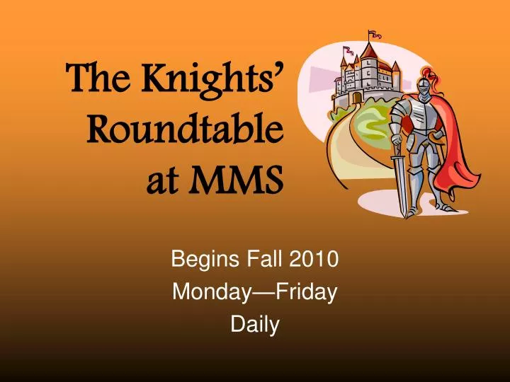 the knights roundtable at mms