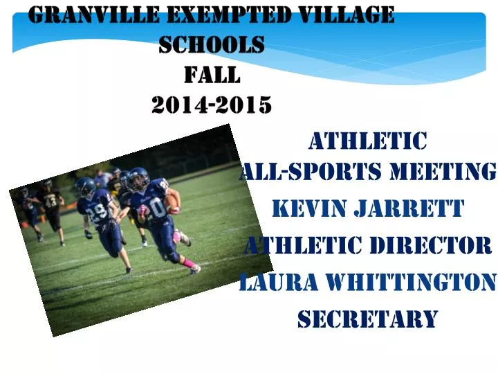granville exempted village schools fall 2014 2015