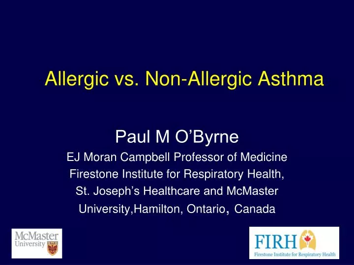 allergic vs non allergic asthma