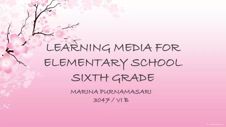 learning media for elementary school sixth grade