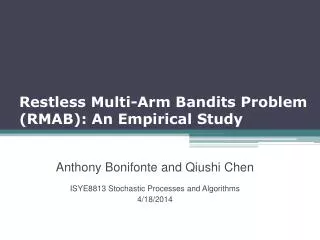 Restless Multi-Arm Bandits Problem (RMAB): An Empirical Study