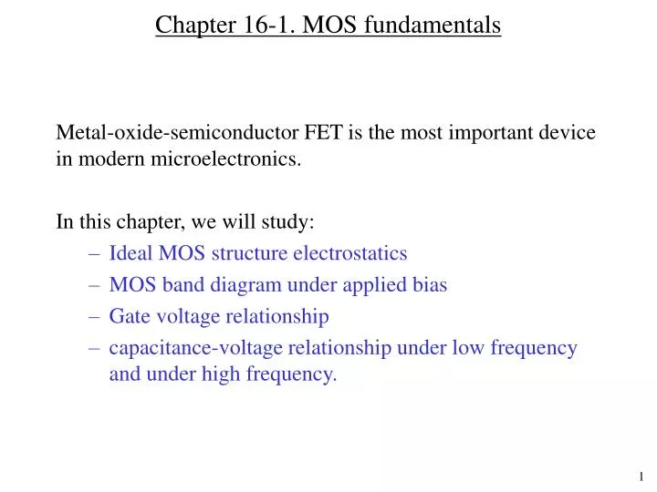chapter 16 1 mos fundamentals