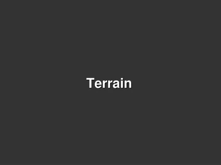 terrain