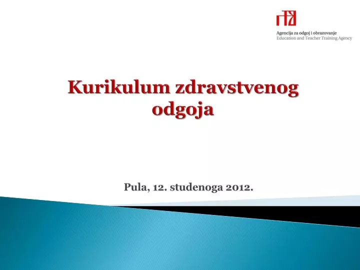 kurikulum zdravstvenog odgoja