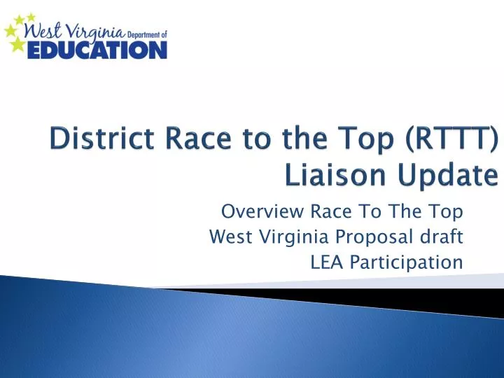 district race to the top rttt liaison update