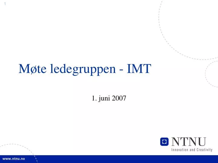 m te ledegruppen imt