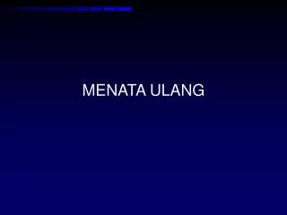 menata ulang
