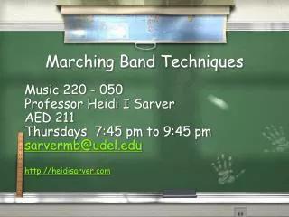 Marching Band Techniques