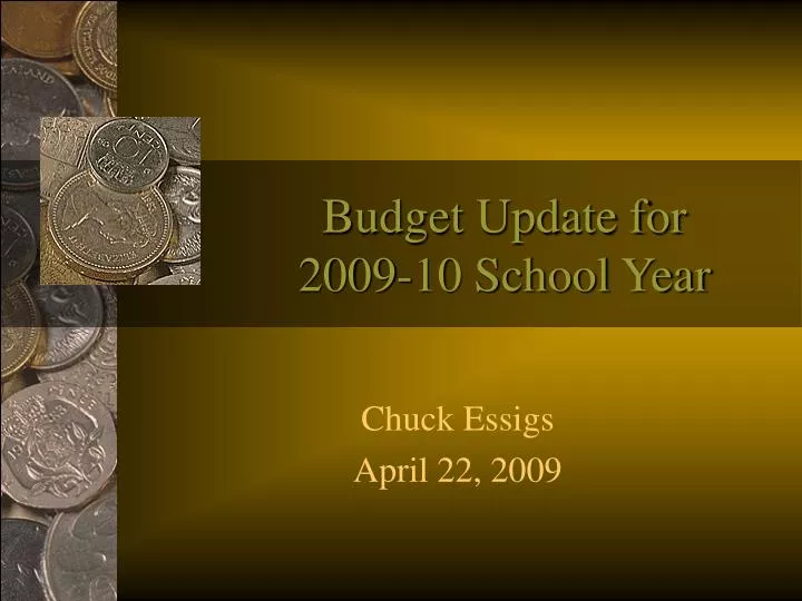 budget update for 2009 10 school year