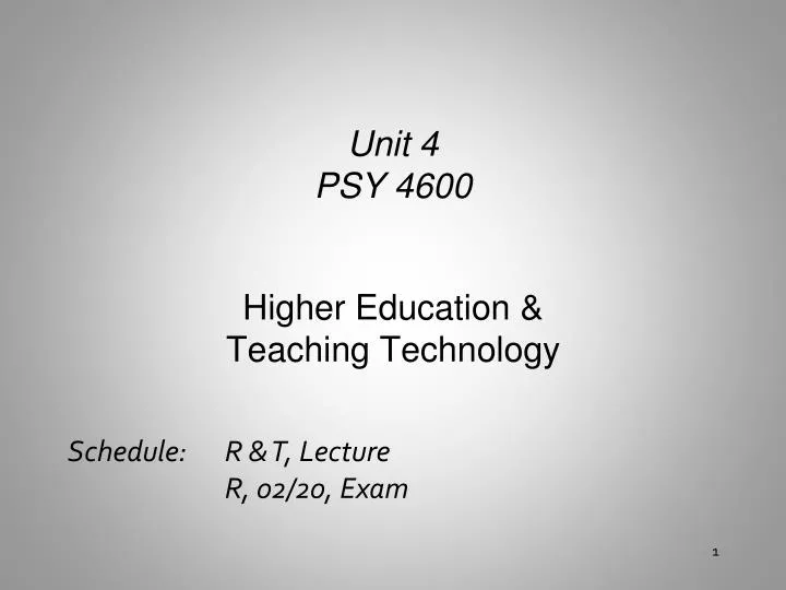 higher education teaching technology