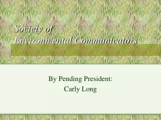 Society of Environmental Communicators