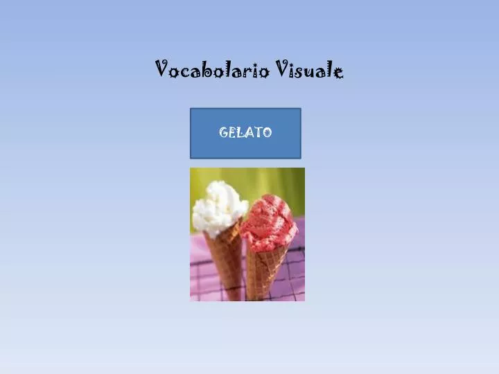 vocabolario visuale