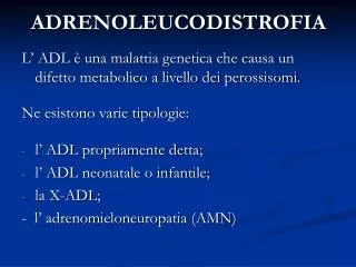 adrenoleucodistrofia