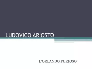 ludovico ariosto