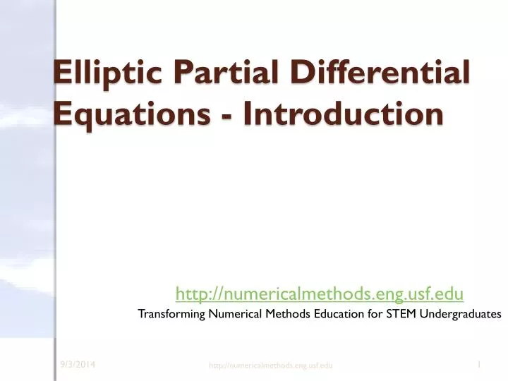 elliptic partial differential equations introduction