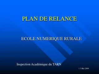 plan de relance