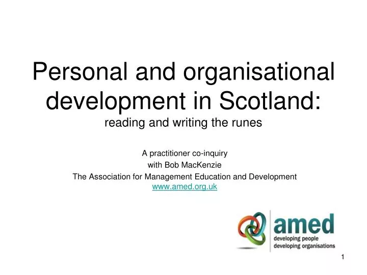 personal and organisational development in scotland reading and writing the runes