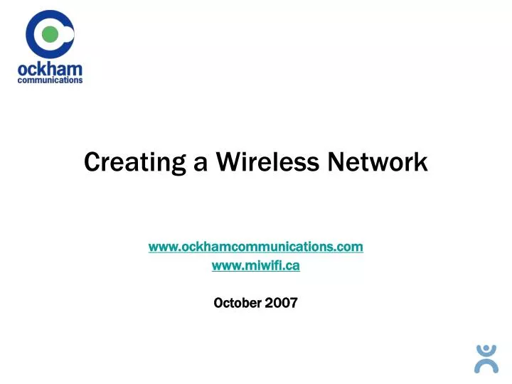 creating a wireless network