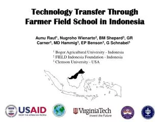 Technology Transfer Through Farmer Field School in Indonesia