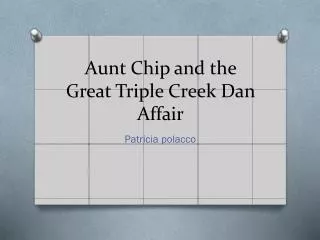 Aunt C hip and the Great Triple Creek Dan Affair