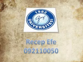 recep efe 092110050