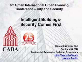 Intelligent Buildings- Security Comes First