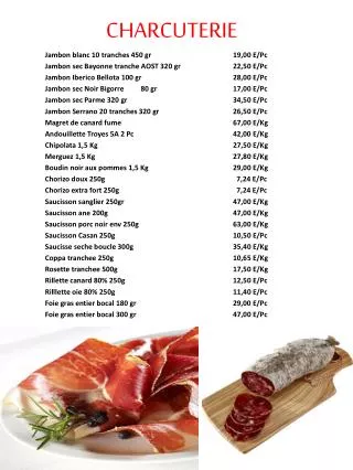 charcuterie