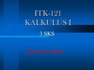 itk 121 kalkulus i