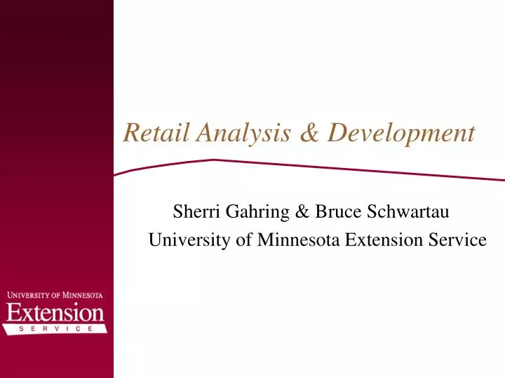 retail analysis development
