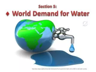 Section 5: World Demand for Water