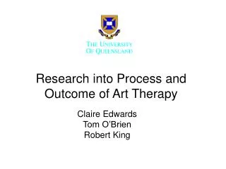 Research into Process and Outcome of Art Therapy