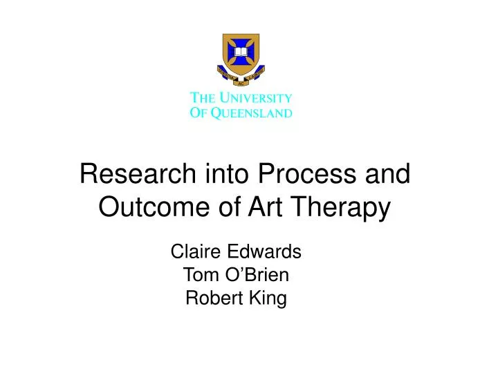 research into process and outcome of art therapy