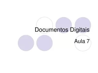 documentos digitais