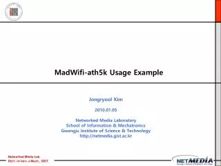 MadWifi-ath5k Usage Example