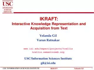 IKRAFT: Interactive Knowledge Representation and Acquisition from Text