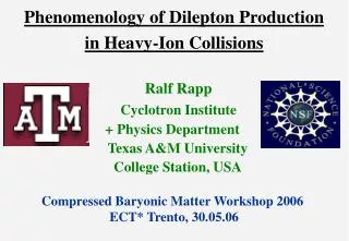 Phenomenology of Dilepton Production in Heavy-Ion Collisions