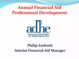 Annual Financial Aid Professional Development